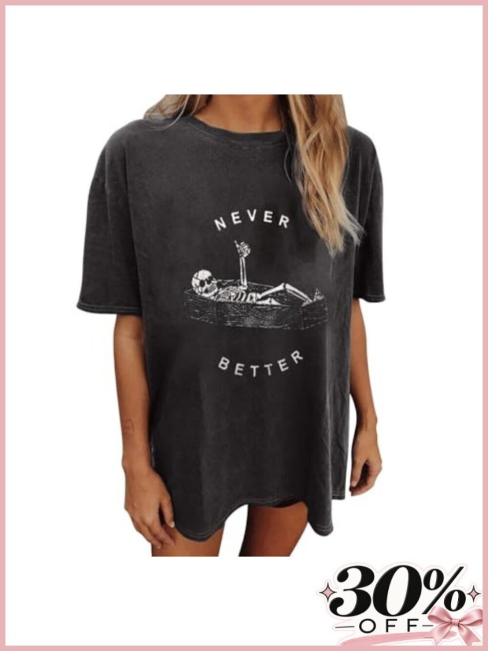 Oversized Graphic T-Shirt for Women Short Sleeve Crew Neck Loose Fit Summer Tee